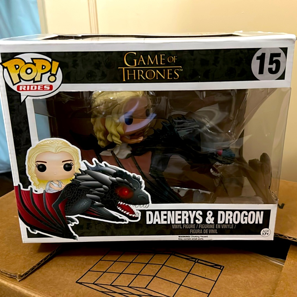 Funko Pop! Daenerys and Drogon, Rides #15, brand new in box